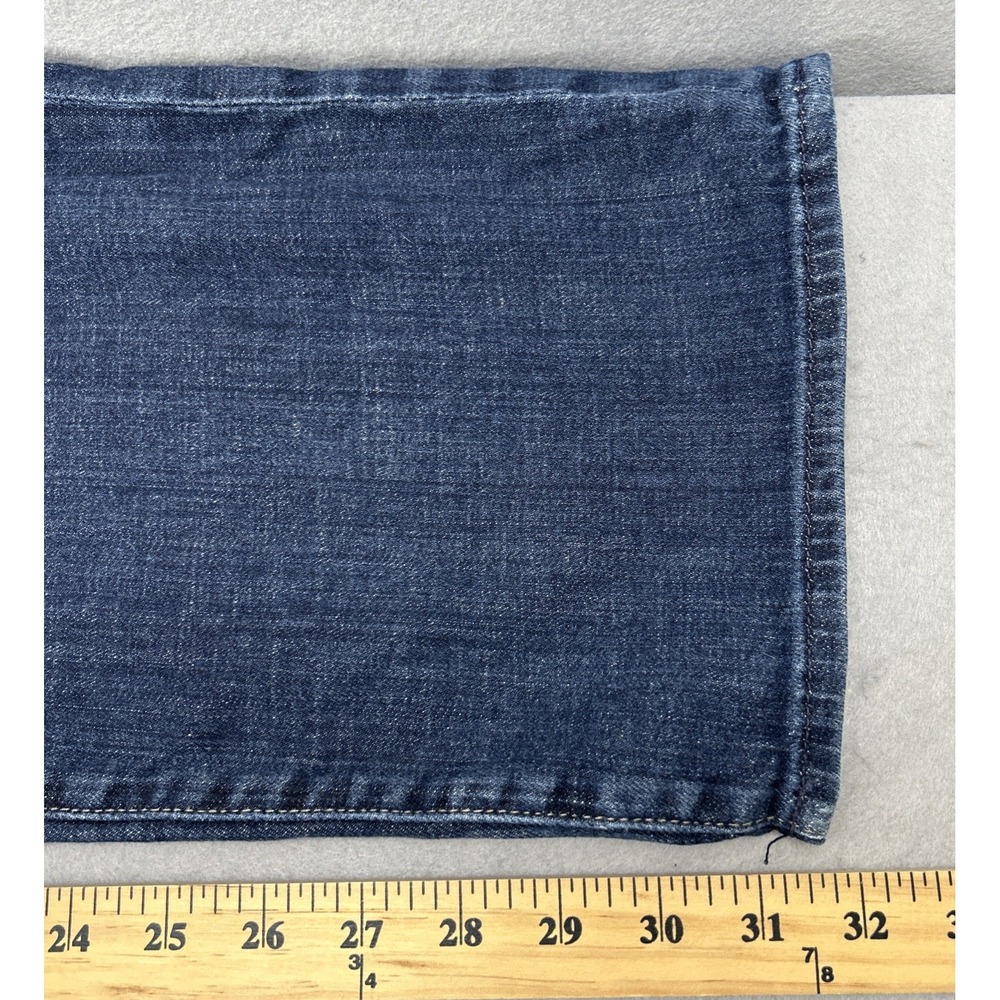 7 For All Mankind Austyn Straight Leg Jeans Dark Wash Men Size 40x32 Stretch - Picture 7 of 10